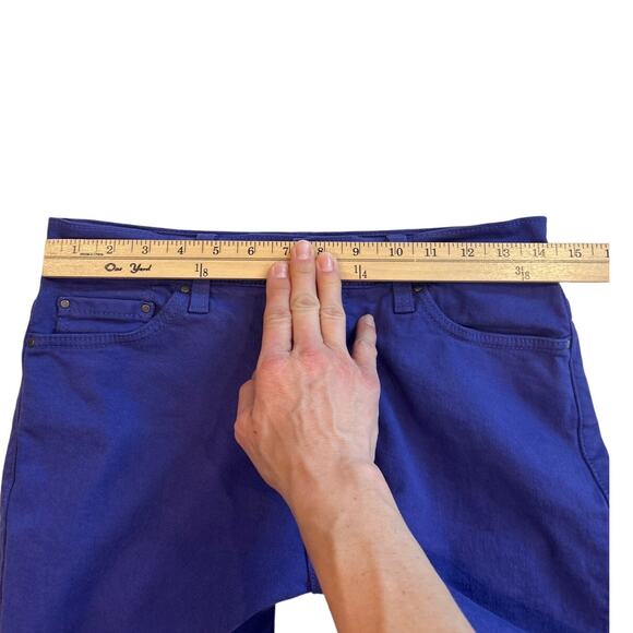 Levis 512 Jeans Womens Size 10 M Purple Slim Fit Tapered Leg Stretch Denim Y2K - Picture 8 of 11